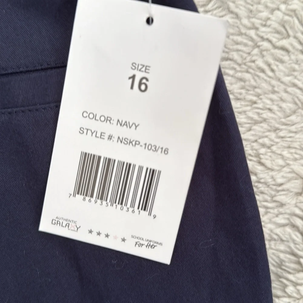 NWT Galaxy for Her School Uniform Pants Size 16